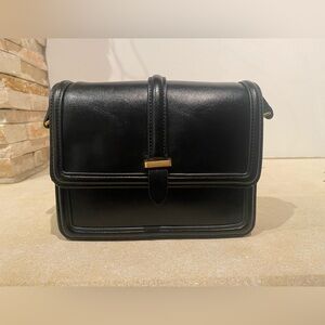 Mango Black Leather-like Crossbody Bag